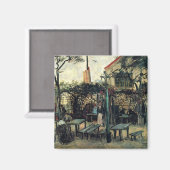 Terrasse eines Cafés, Montmartre von Vincent van G Magnet (Vorderseite/Rückseite)