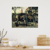 Terrasse eines Cafés, Montmartre von Vincent van G Poster (Küche)