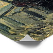 Terrasse eines Cafés, Montmartre von Vincent van G Poster (Ecke)