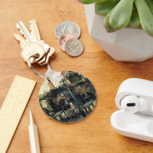 Terrasse eines Cafés, Montmartre von Vincent van G Schlüsselanhänger