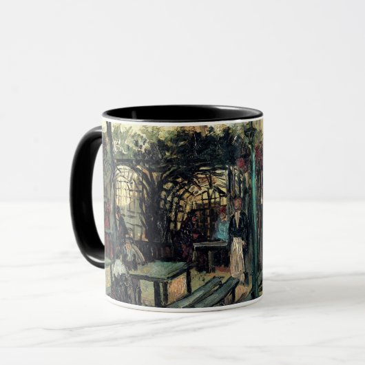 Terrasse eines Cafés, Montmartre von Vincent van G Tasse (Vorderseite Links)