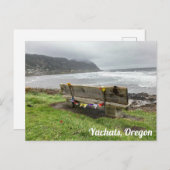 Terrasse mit Meerblick in Yachats, Oregon Postkarte (Vorne/Hinten)