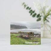 Terrasse mit Meerblick in Yachats, Oregon Postkarte (Stehend Vorderseite)