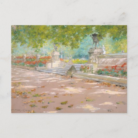 Terrasse, Prospektivpark | William Merritt Chase Postkarte (Vorderseite)