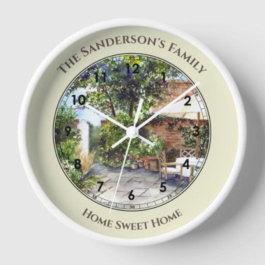 Terrasse The Manor House England Uhr (Vorderseite)