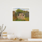 Terrassen auf dem Bauernhof Poster (Küche)