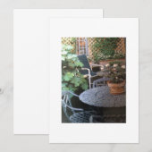 TERRASSENDE PARTY EINLADUNG (Vorne/Hinten)