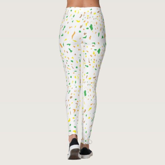 Terrazo Eleganter Sommer Leggings (Rückseite)