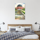 Terrazo Promenade View of Adler Planetarium Leinwanddruck (Insitu (Schlafzimmer))