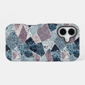 Terrazzo Abstract Design iPhone 16 Hülle (Rückseite (Horizontal))