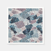 Terrazzo Abstract Design Serviette (Vorderseite)