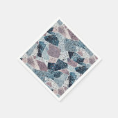 Terrazzo Abstract Design Serviette (Ecke)