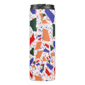 Terrazzo Abstrakt Art Bold Pattern Thermosbecher (Rückseite)