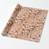 Terrazzo Abstraktes Muster Terracotta auf dem Mont Geschenkpapier (Ungerollt)