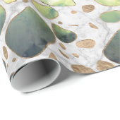 Terrazzo - Achat und Gold auf Marmor #2 Geschenkpapier (Rolleneckpunkt)