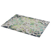 Terrazzo - Achat und Gold auf Marmor #2 Schneidebrett (Ecke)