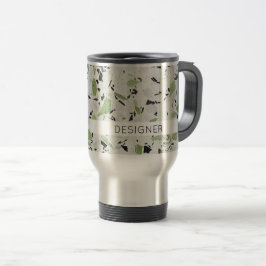 Terrazzo Architectur Designer Farbenfrohe Arbeit Reisebecher