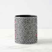 Terrazzo-Black-Funny-Mug für das Kaffeedokument Tasse (Zentrum)