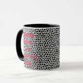 Terrazzo-Black-Funny-Mug für das Kaffeedokument Tasse (Vorderseite Links)
