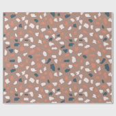 Terrazzo Boden nahtlos Muster. Vintager Stein, Geschenkpapier (Flach)