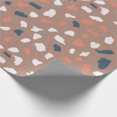 Terrazzo Boden nahtlos Muster. Vintager Stein, Geschenkpapier (Ecke)