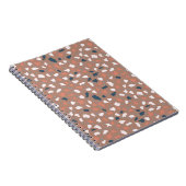 Terrazzo Boden nahtlos Muster. Vintager Stein, Notizblock (Rechte Seite)