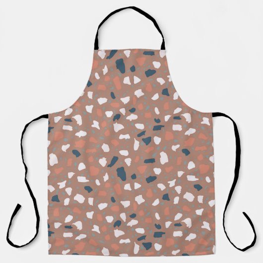 Terrazzo Boden nahtlos Muster. Vintager Stein, Schürze (Vorderseite)