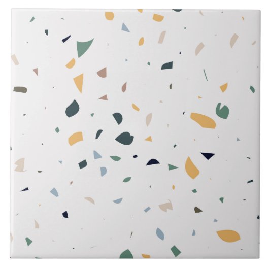 Terrazzo Bodenstruktur Muster Keramik Tile Fliese (Vorderseite)