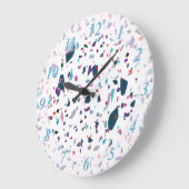 Terrazzo Boom Große Wanduhr (Winkel)