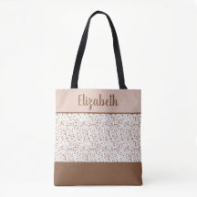 Terrazzo Braun und Beige und Weiß Abstract