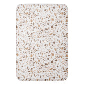 Terrazzo Brown und Beige und Weiß Badematte (Vorderseite Vertikal)