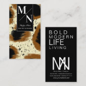 Terrazzo Cheetah Zuhause Räume Designer Stylist Visitenkarte (Vorne/Hinten)