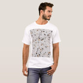 Terrazzo Concept: Vintages abstraktes Design T-Shirt (Vorne ganz)