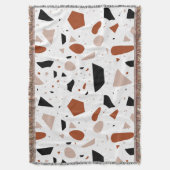 Terrazzo Decor Geometric Boho Abstrakt Blanket Decke (Vorderseite Vertikal)