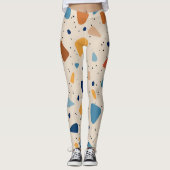 Terrazzo Drehung Leggings (Vorderseite)