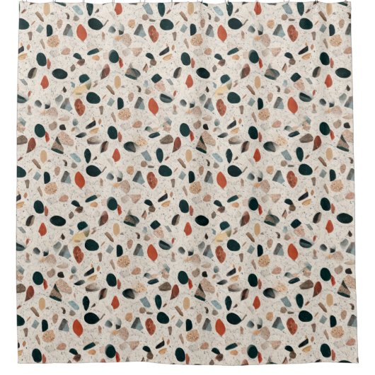 Terrazzo Duschvorhang (Vorderseite)