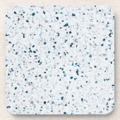 Terrazzo Elegantes Aquamarines blaues Grün Getränkeuntersetzer (Vorderseite)