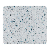 Terrazzo Elegantes Aquamarines blaues Grün Schneidebrett (Vorderseite)