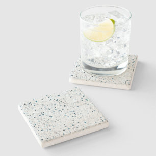 Terrazzo Elegantes Aquamarines blaues Grün Steinuntersetzer