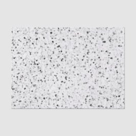 Terrazzo Elegantes Retro Schwarz-Weiß Grau Seidenpapier