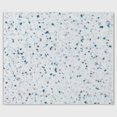 Terrazzo Estival Jazz Aquamarines Geschenkpapier (Flach)