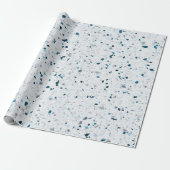 Terrazzo Estival Jazz Aquamarines Geschenkpapier (Ungerollt)