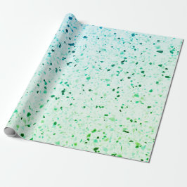 Terrazzo Estival Jazz Aquamarines Geschenkpapier