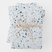 Terrazzo Estival Jazz Aquamarines Geschenkpapier Set (Beispiel)