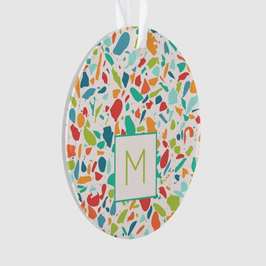 Terrazzo Farbenfrohe Architektur - INITIAL Designe Ornament (Vorderseite)