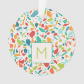 Terrazzo Farbenfrohe Architektur - INITIAL Designe Ornament (Vorderseite)