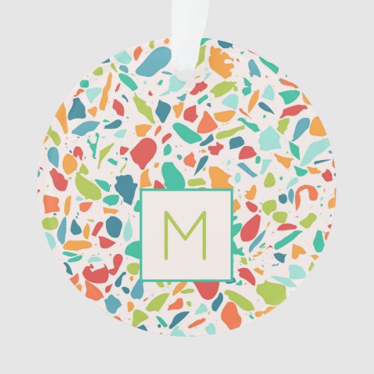 Terrazzo Farbenfrohe Architektur - INITIAL Designe Ornament (Vorderseite)