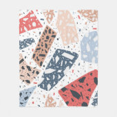 Terrazzo floor marble seamless hand drawn pattern fleecedecke (Vorderseite)