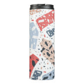 Terrazzo floor marble seamless hand drawn pattern thermosbecher (Rückseite)