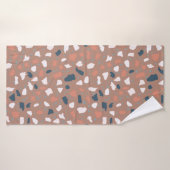 Terrazzo flooring seamless pattern. Vintage stone, Badehandtuch (Badehandtuch)